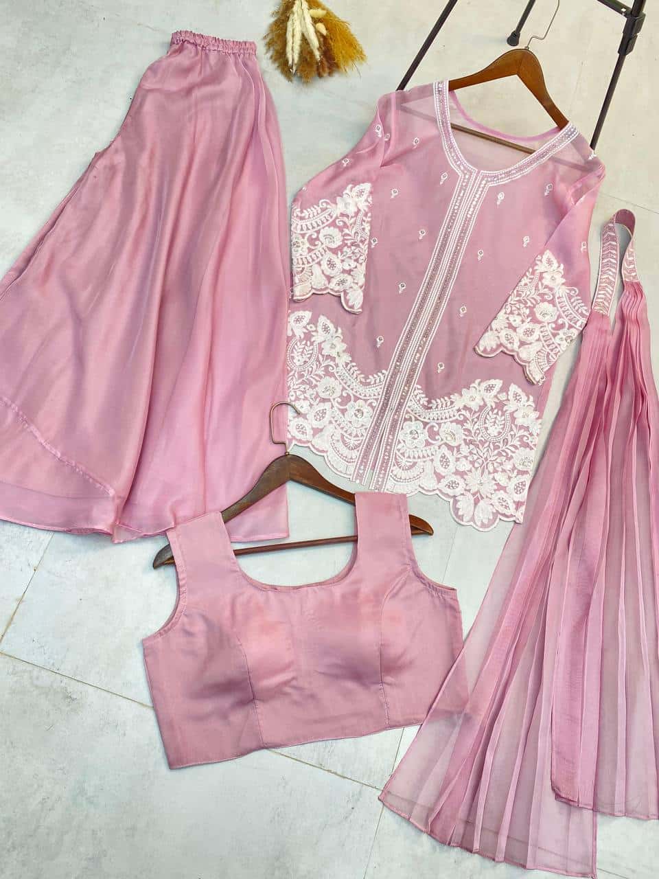New Four Piece Indo-Western Outfit for the Trendy Wedding Season