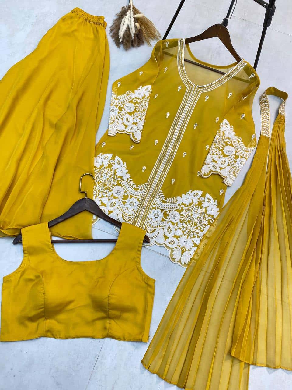 New Four Piece Indo-Western Outfit for the Trendy Wedding Season