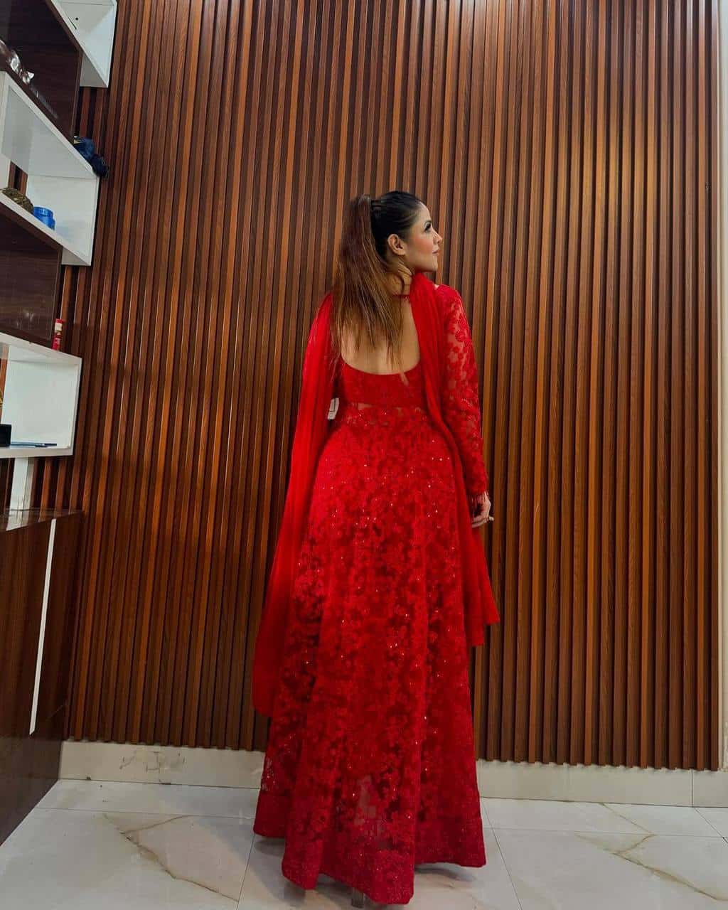 Valentin's wear red designer suit sets