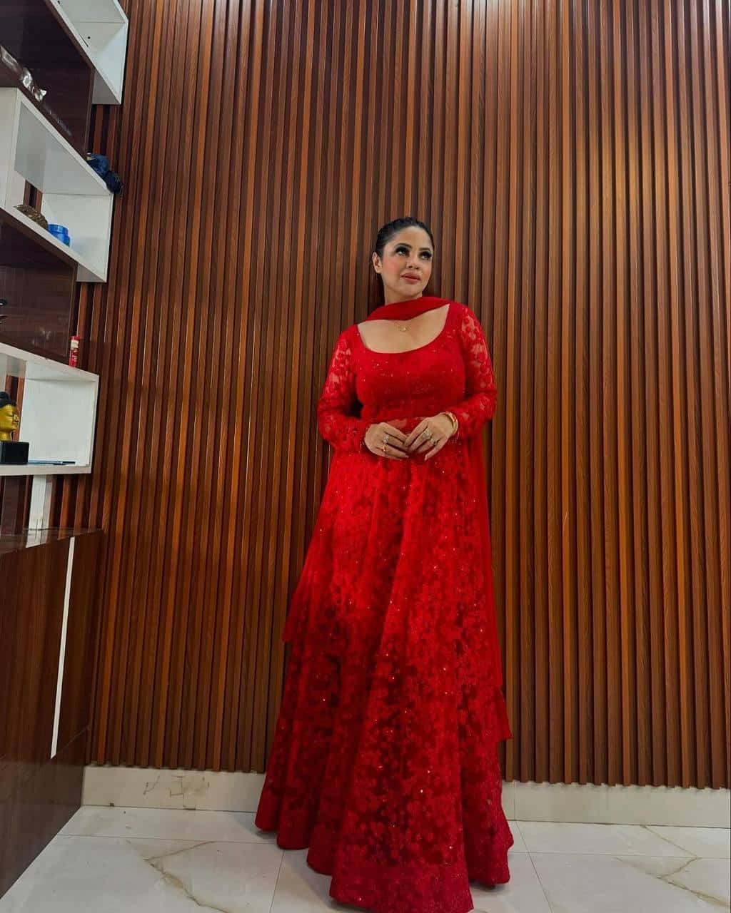 Valentin's wear red designer suit sets