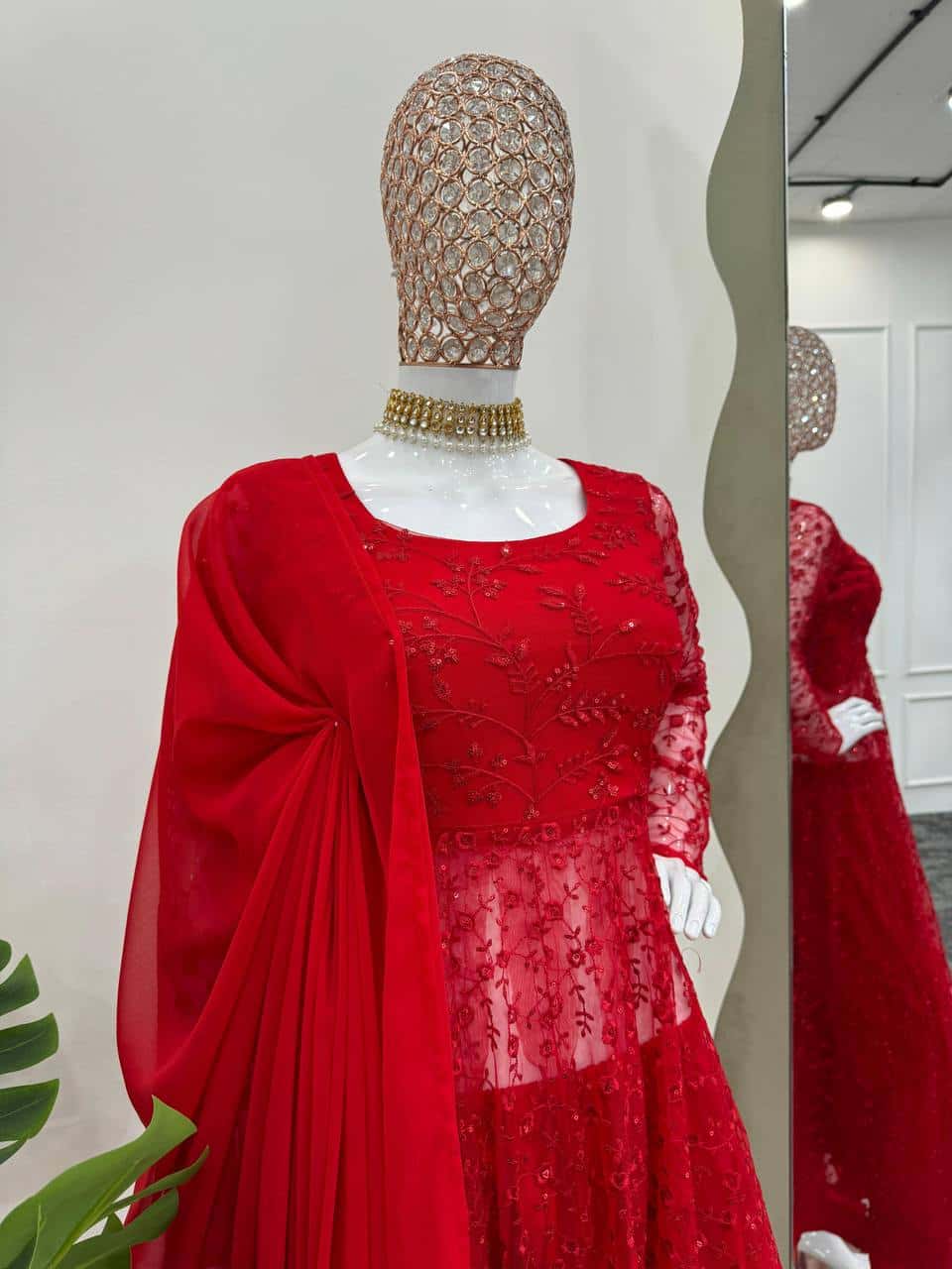 Valentin's wear red designer suit sets