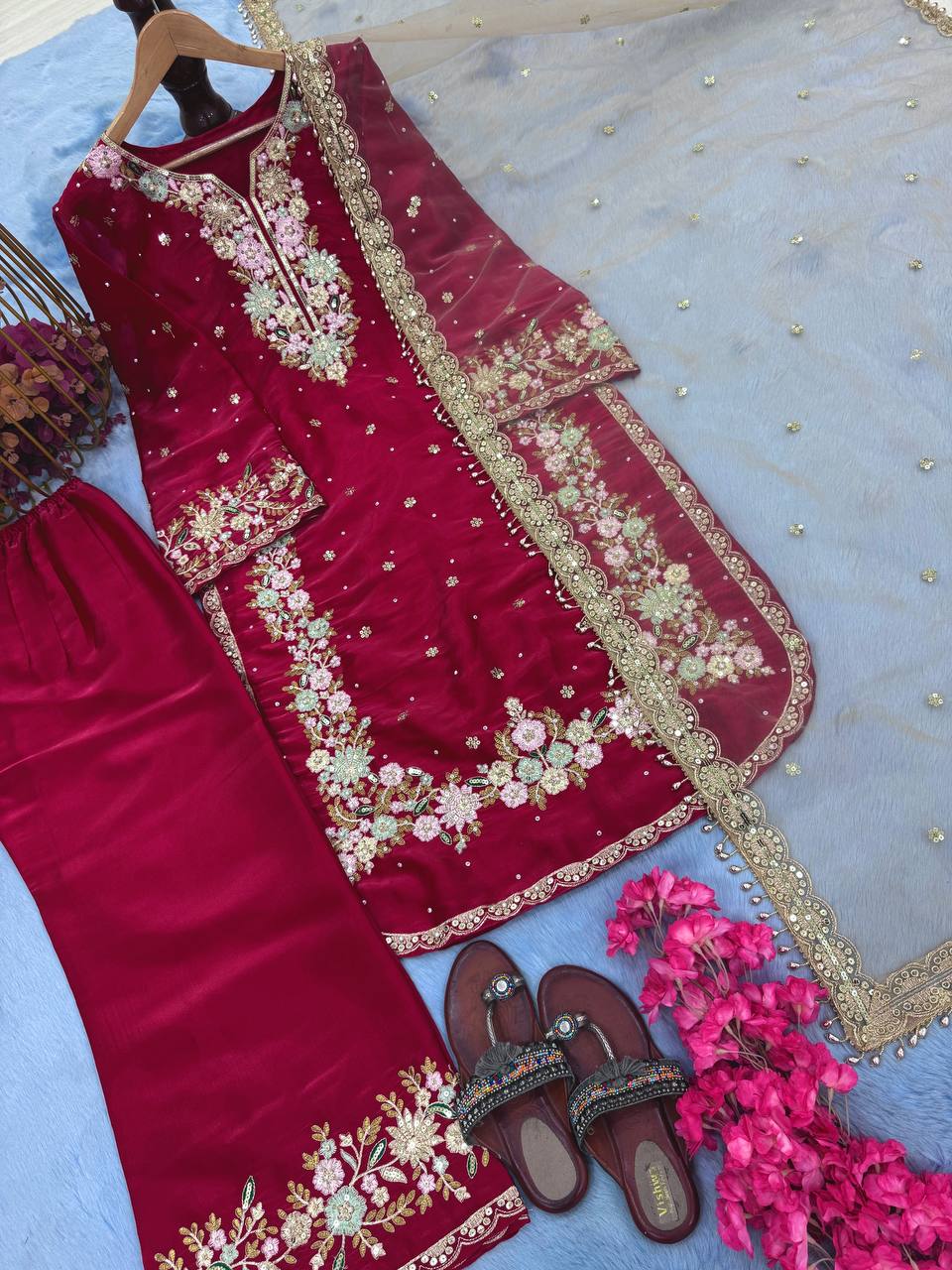 Party wear designer Jimmy Choo fabric suit set