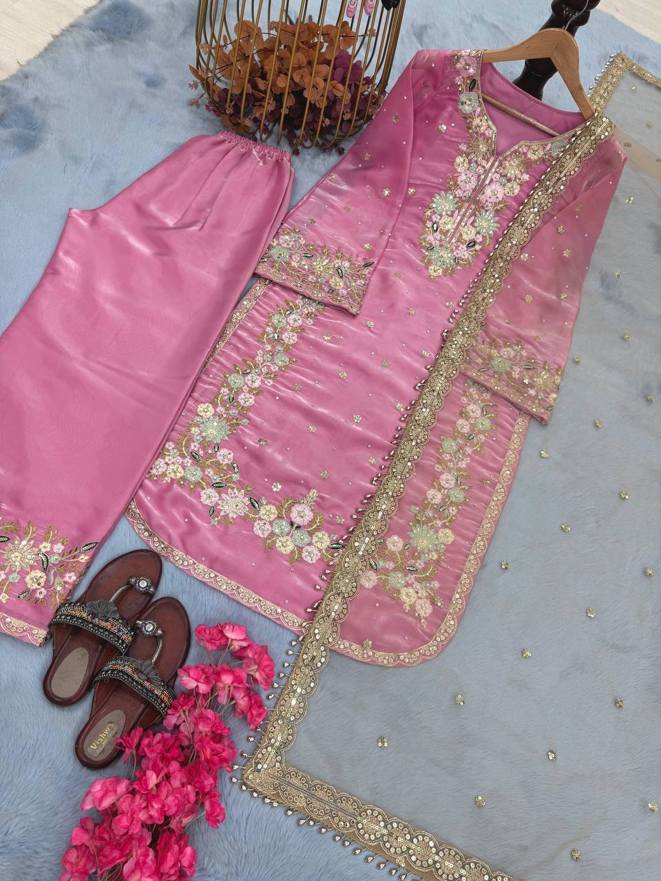 Party wear designer Jimmy Choo fabric suit set