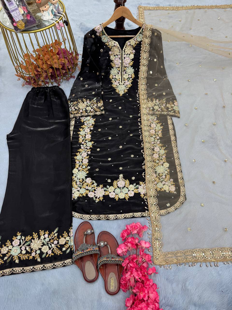 Party wear designer Jimmy Choo fabric suit set