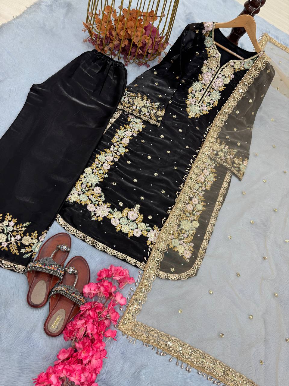 Party wear designer Jimmy Choo fabric suit set