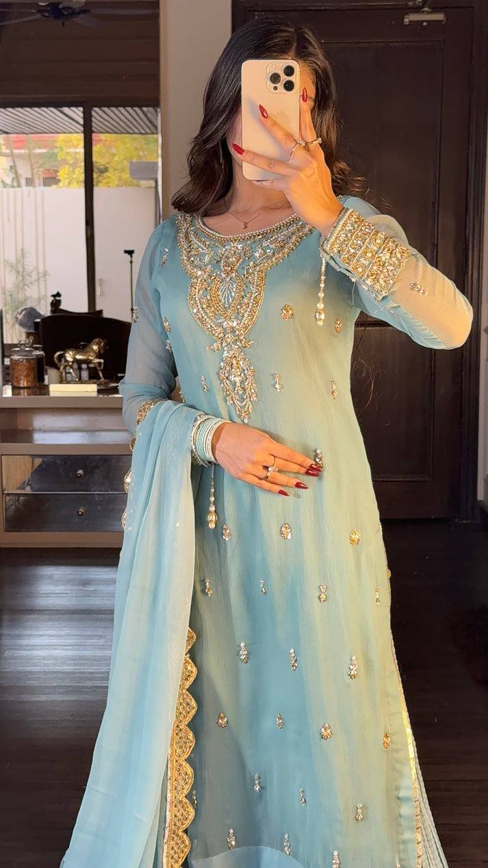 Women designer pakistani wedding wear salwar kameez