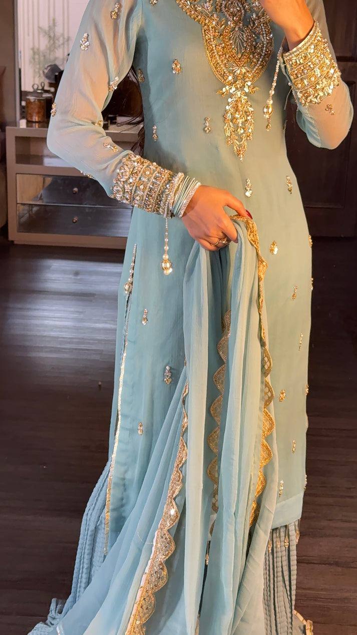 Women designer pakistani wedding wear salwar kameez