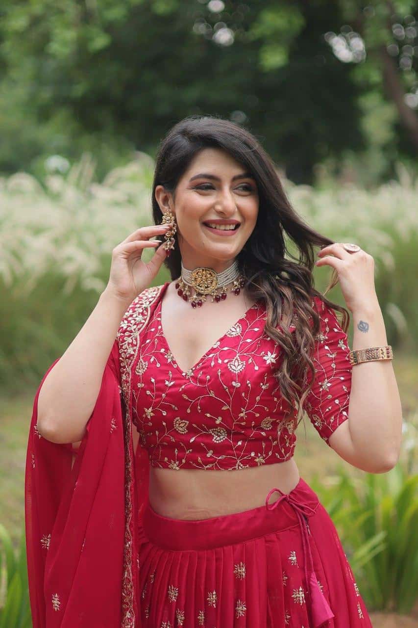 Rangoli Silk with Heavy Sequins Lehenga Blouse with Dupatta