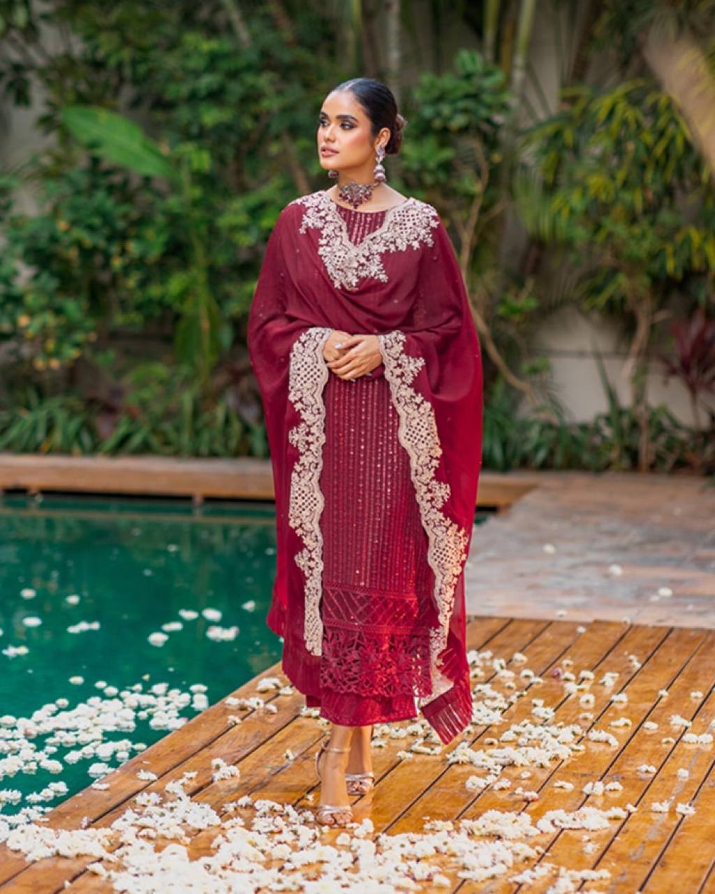 Party Wear Kurti & Pant Set with Fancy Dupatta