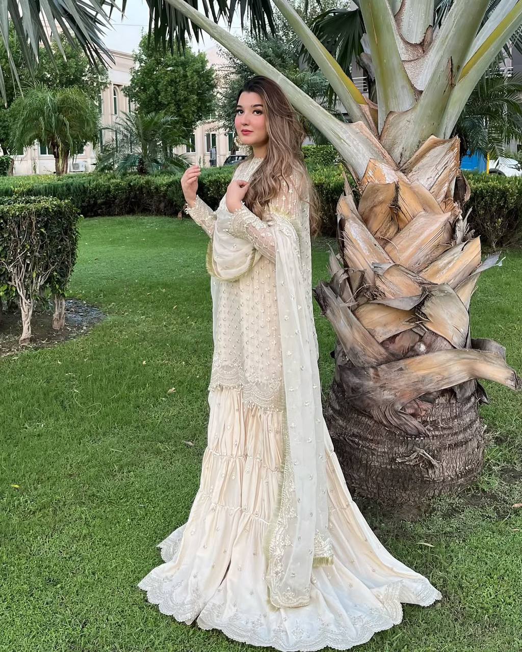Women Wedding wear heavy silk kurta sharara with dupatta sets