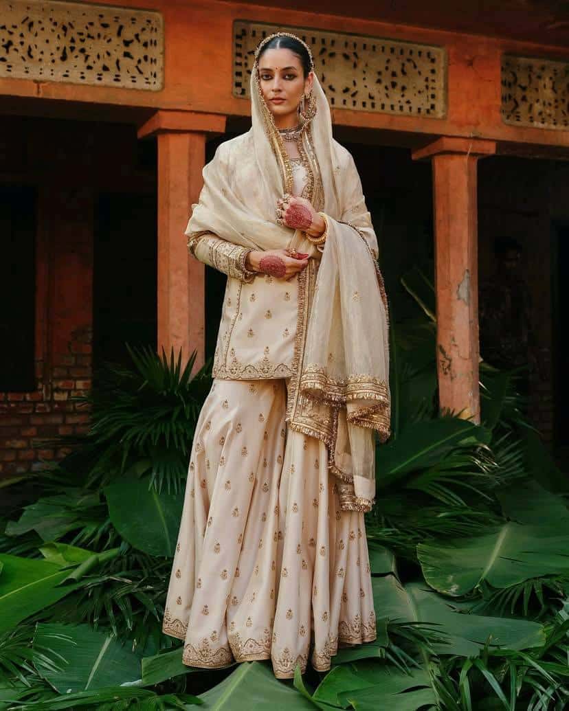 Beautiful gold simar silk readymade stitch salwar kameez suit