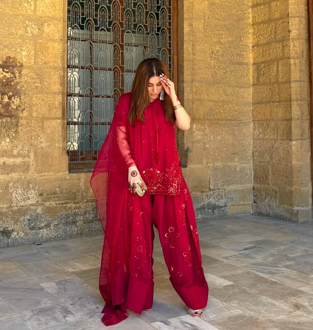 Designer Collection – Natural Crepe Silk Top, Farshi Pant & Dupatta Set