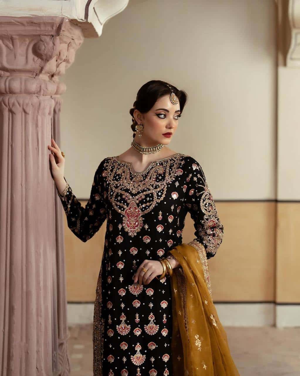 Heavy Faux Georgette Kurta Palazzo with Dupatta