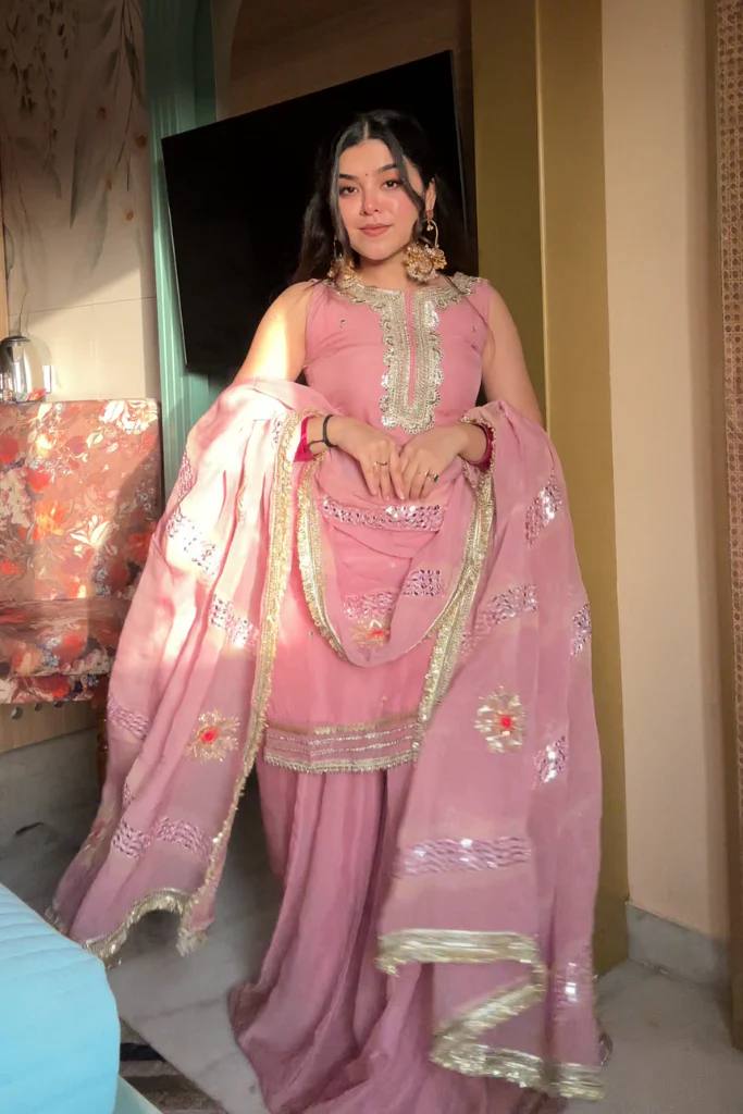 Rakhi special Tabby Organza suit set for women