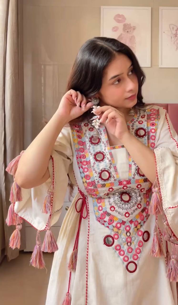 Rakhi Special Premium Khadi Cotton Designer Co-ord Set