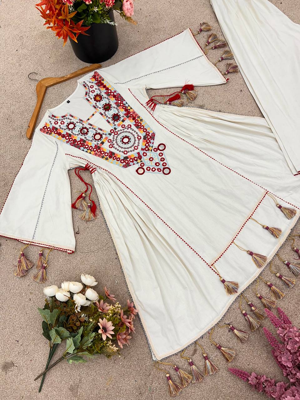 Rakhi Special Premium Khadi Cotton Designer Co-ord Set