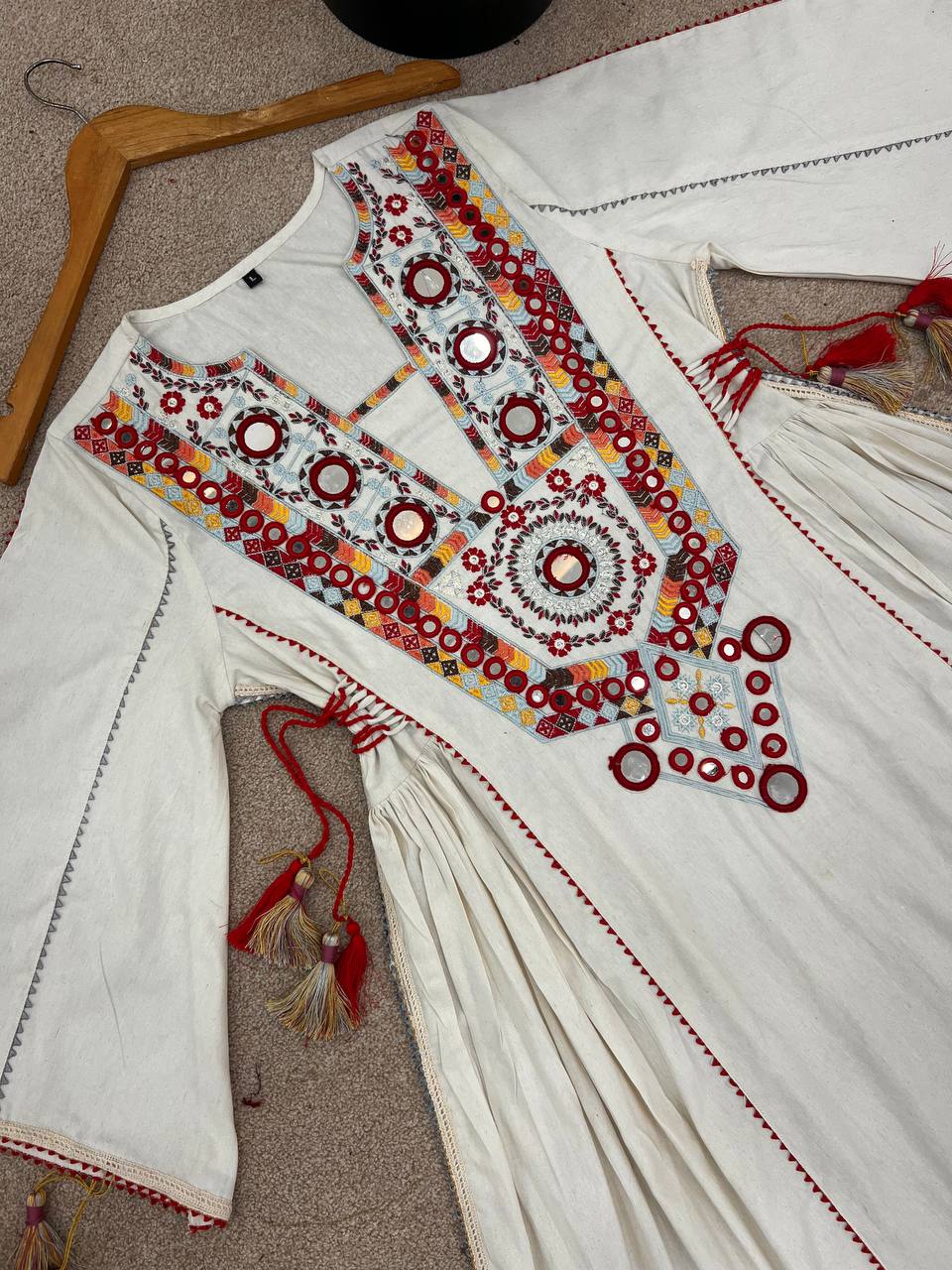 Rakhi Special Premium Khadi Cotton Designer Co-ord Set