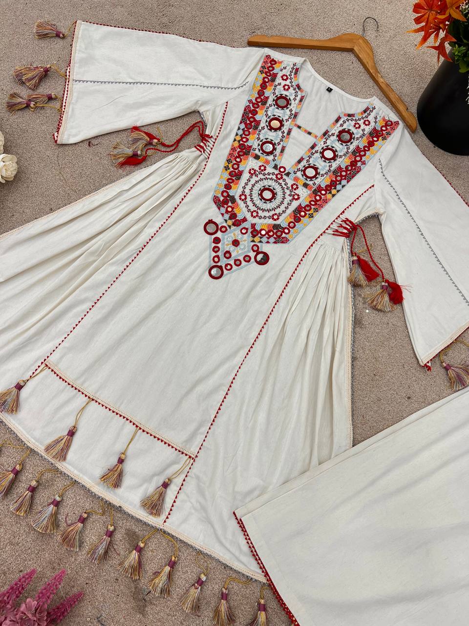 Rakhi Special Premium Khadi Cotton Designer Co-ord Set