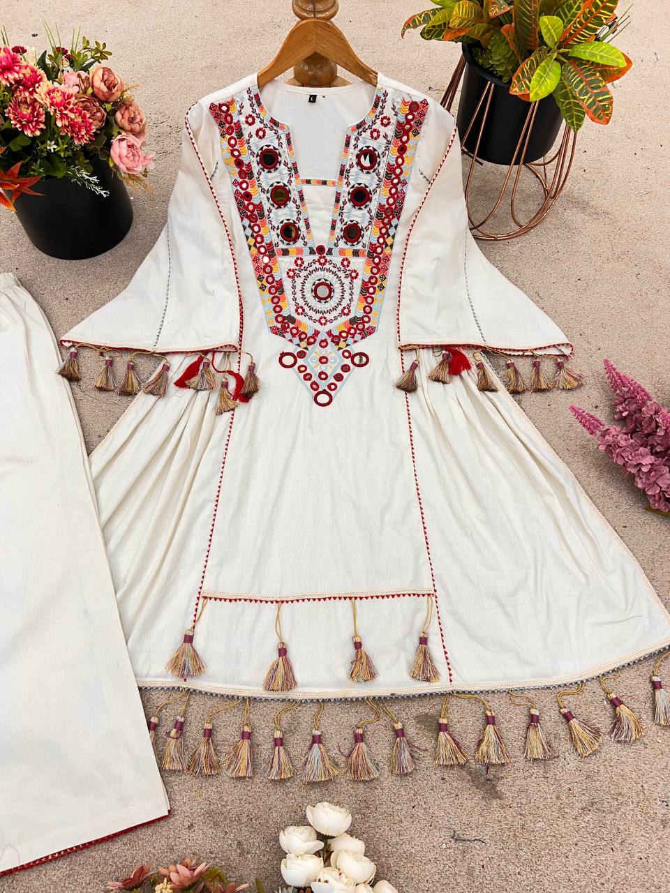 Rakhi Special Premium Khadi Cotton Designer Co-ord Set