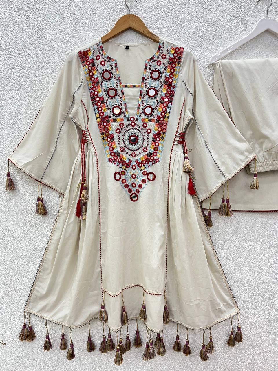 Rakhi Special Premium Khadi Cotton Designer Co-ord Set