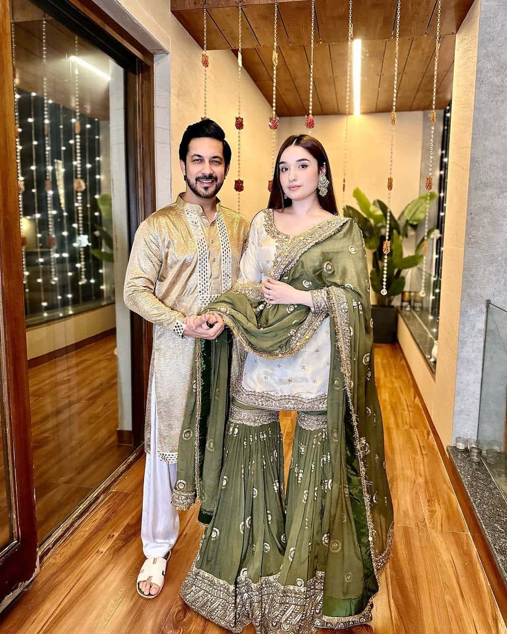 Stylish Heavy Chinon Sharara Set with Embroidered Sequence Work