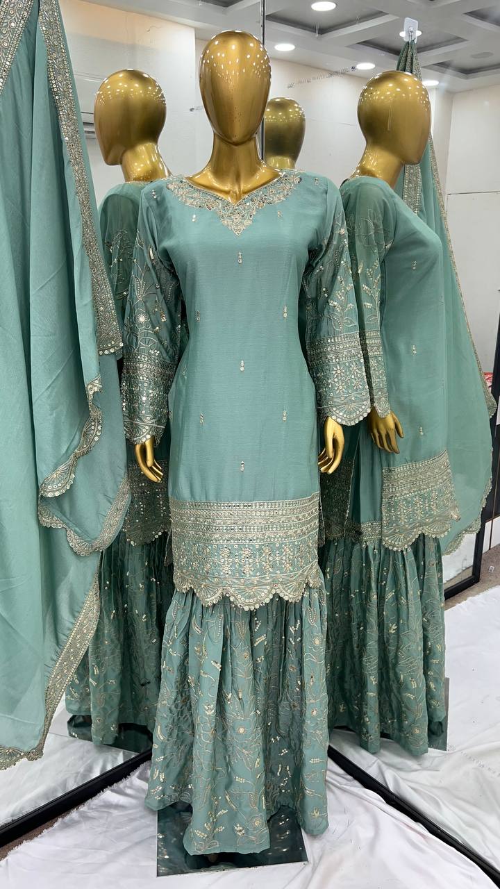 Wedding wear Pakistani readymade salwar kameez suit set