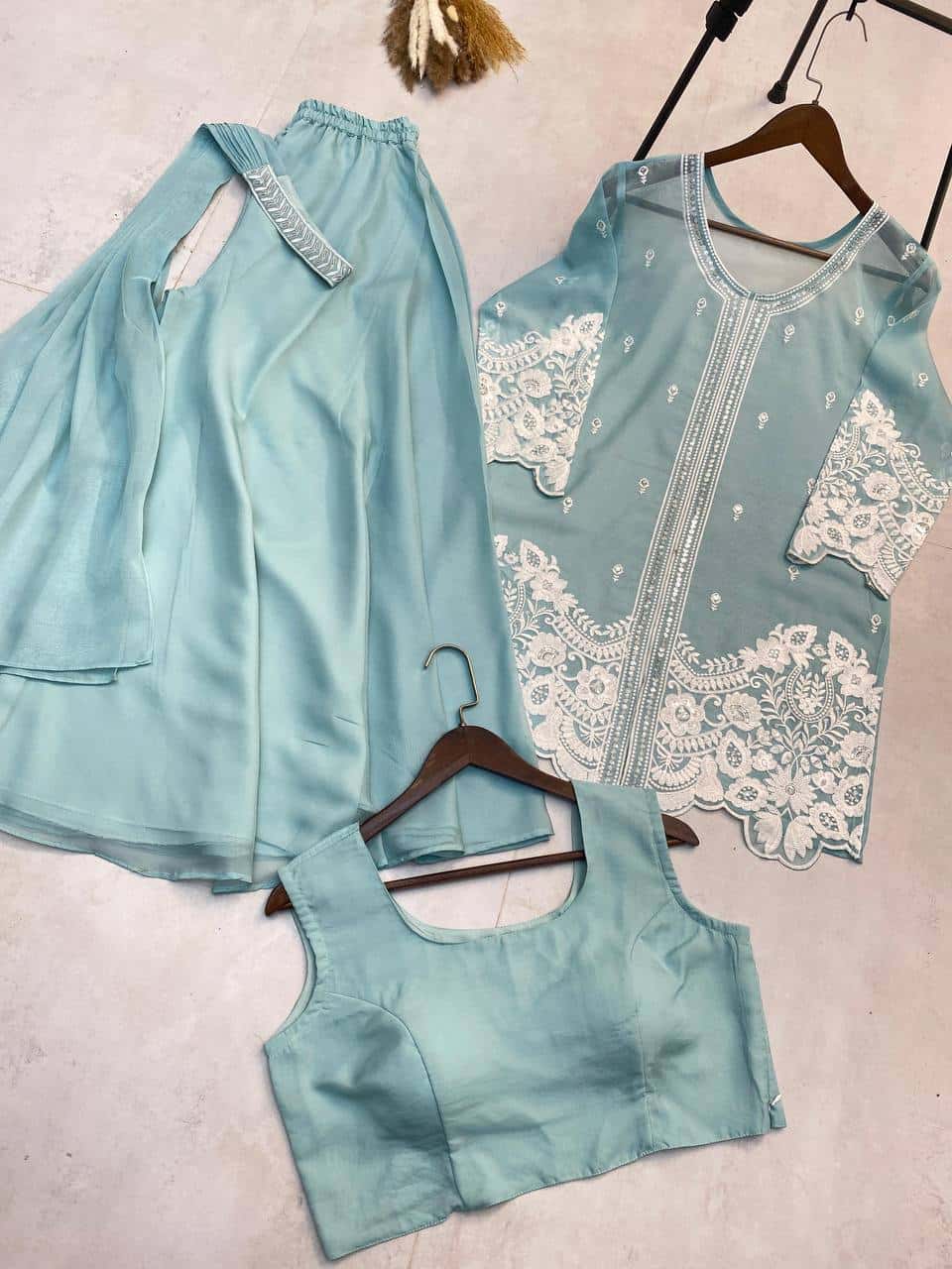 New Four Piece Indo-Western Outfit for the Trendy Wedding Season