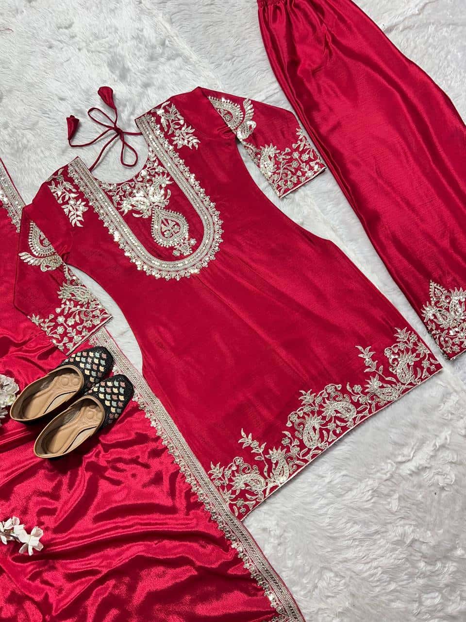 Silk kurta pant sets for women,Wedding,Festive wear dress
