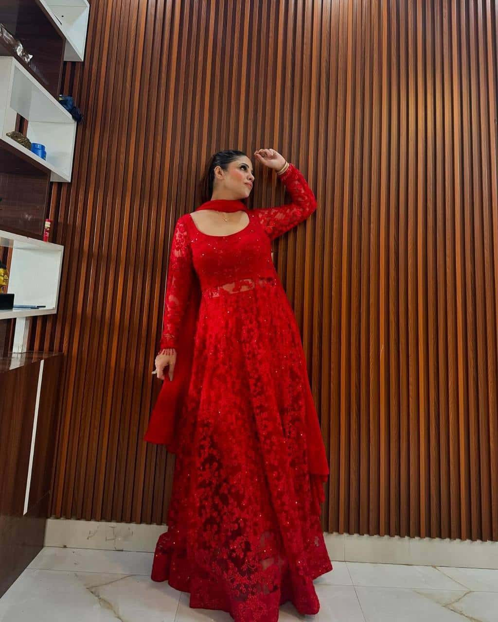 Valentin's wear red designer suit sets