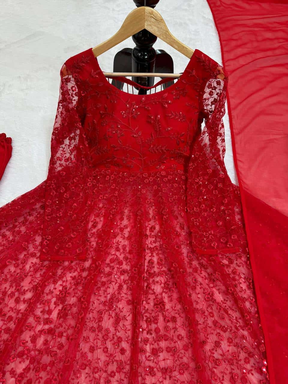 Valentin's wear red designer suit sets