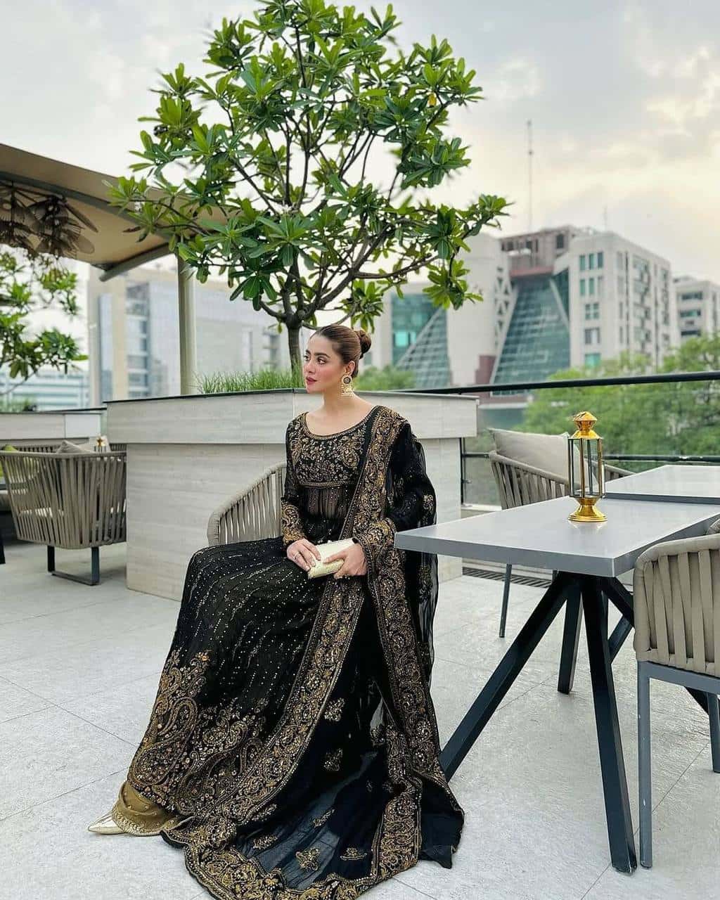 Heavy wedding wear faux georgette gown palazzo with net dupatta sets