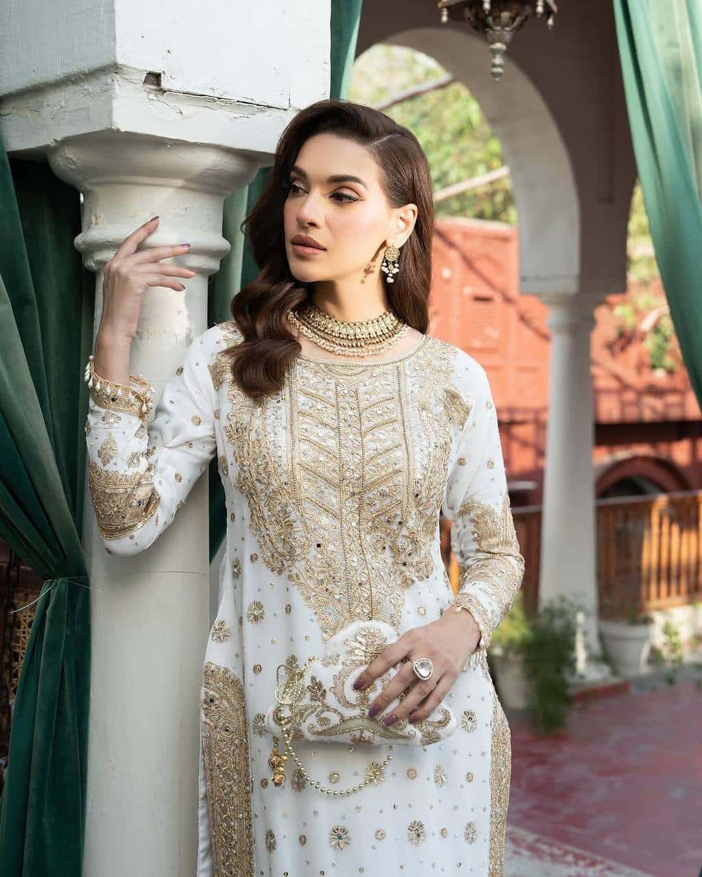 New Collection In heavy Chinnon With Heavy Embroidery Sequence Work Top-Bottom And Dupatta Set Fully Stitched Ready To Wear
