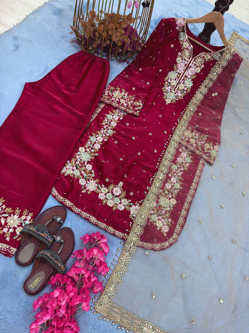 Party wear designer Jimmy Choo fabric suit set