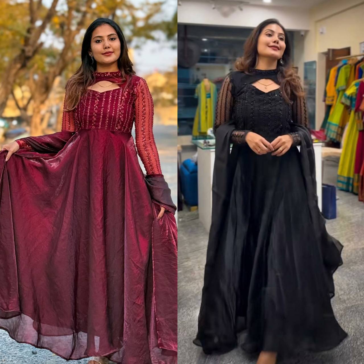 Designer anarkali jimmy chu kurta set for women
