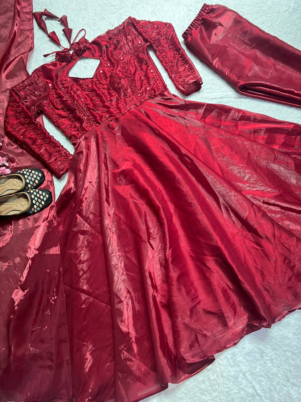 Designer anarkali jimmy chu kurta set for women