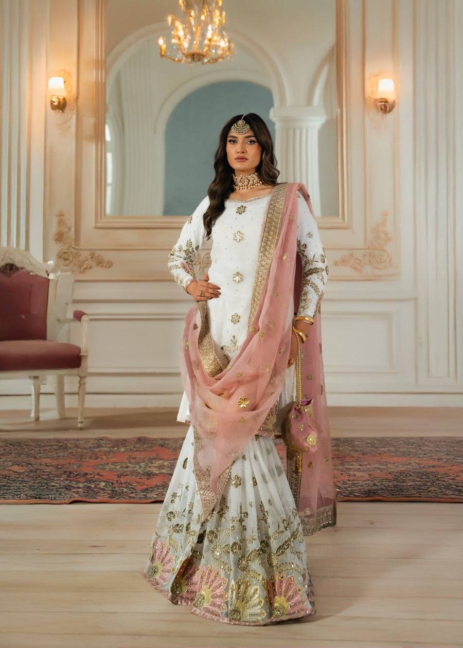 Women designer georgette kurta sharara with dupatta sets