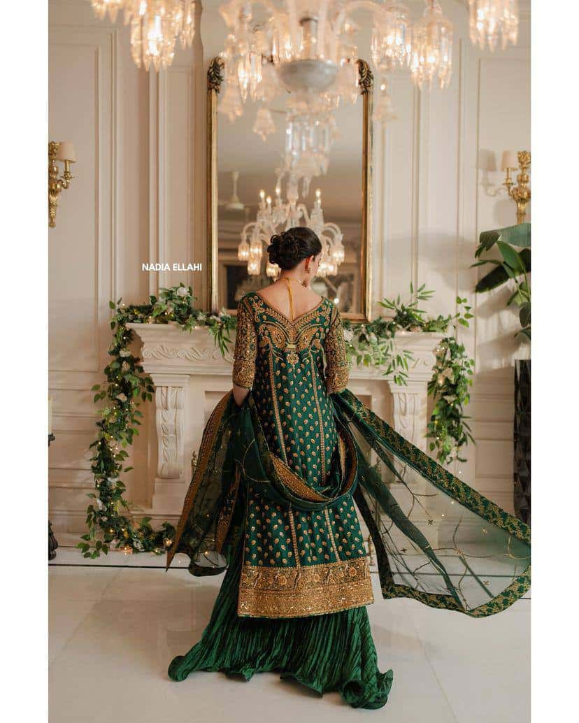 “Elegant Georgette Kurti & Sharara Set with Sequence Embroidery and Lace Work”