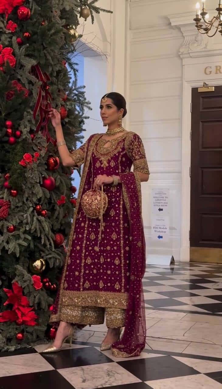 Elegant Embroidered Faux Georgette Top Pant and Dupatta Set