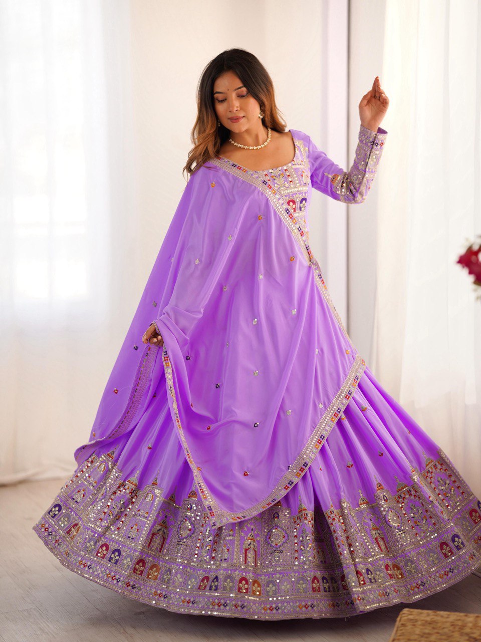 Readymade Lehenga Choli fully stitched Dupatta Set