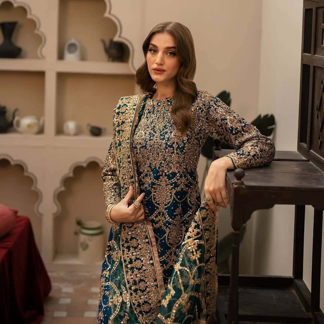 Elegant Embroidered Faux Georgette Top and Pant & Dupatta Set