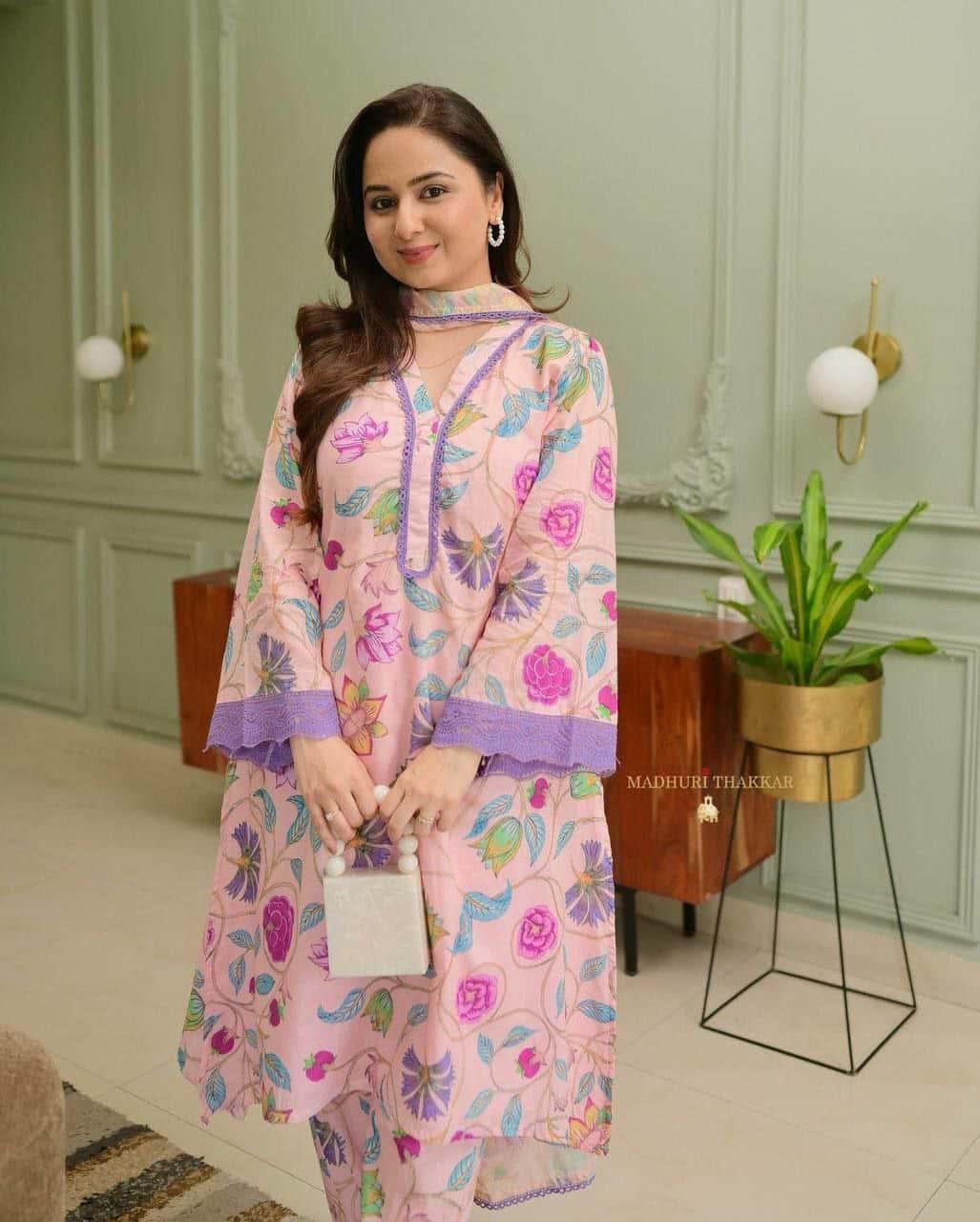 "Premium Cotton Kurta Set with Comfort Fit Pants & Pure Cotton Dupatta"