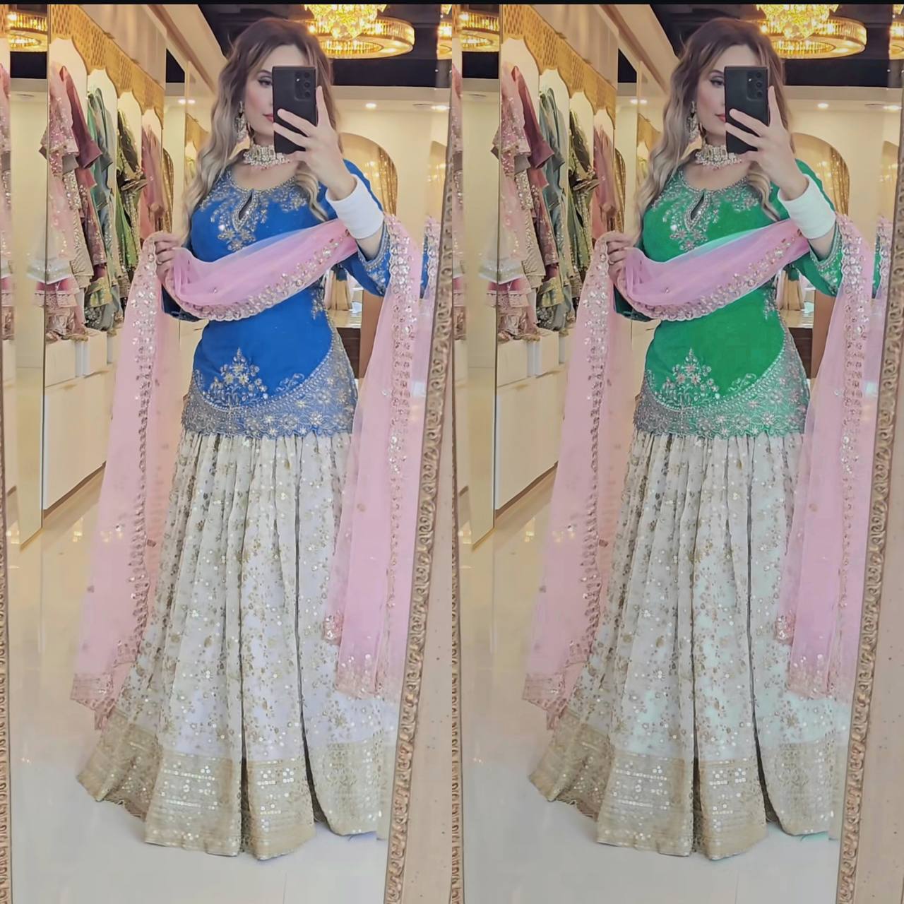 Silk Designer lehenga set for women