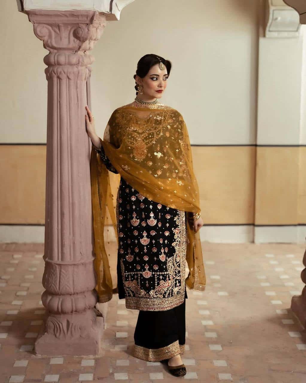 Heavy Faux Georgette Kurta Palazzo with Dupatta