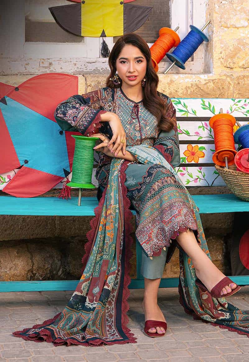Pure Muslin Cotton Straight Kurta Pant with Dupatta