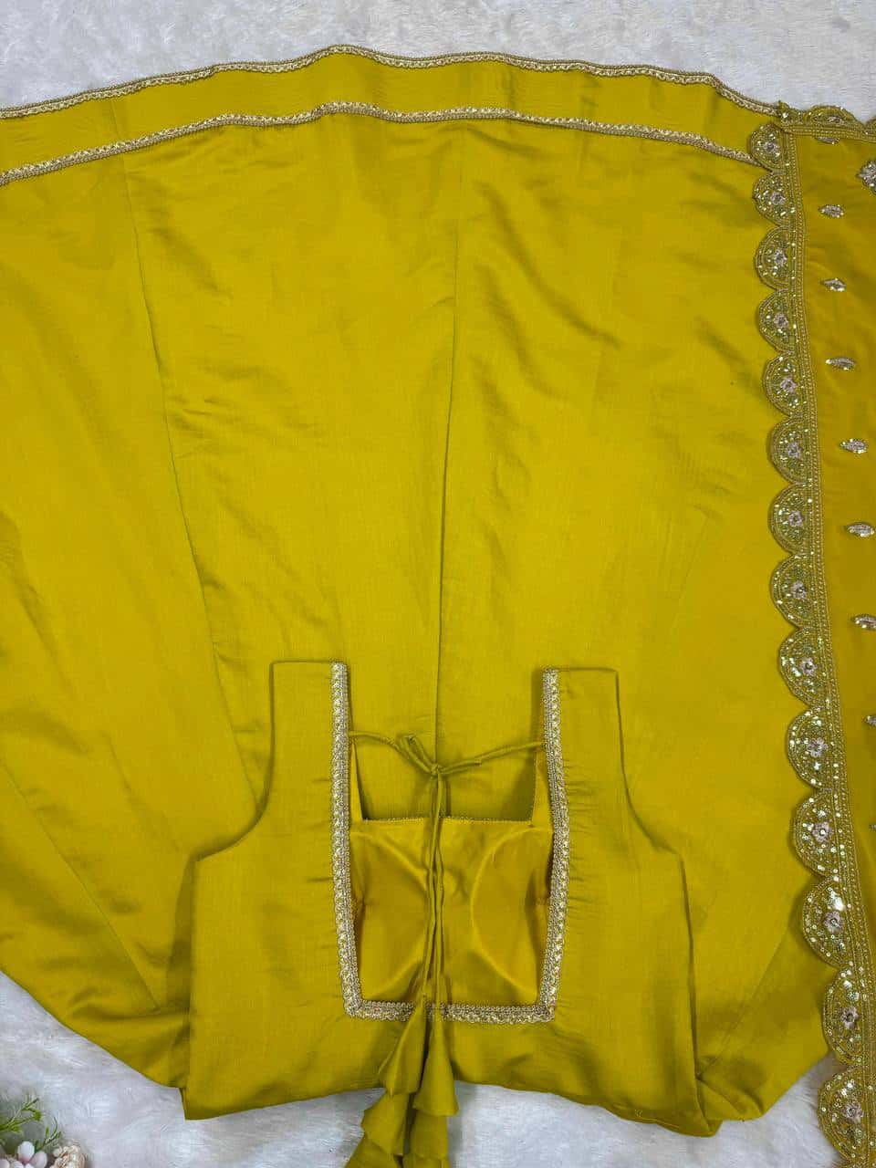 Heavy Roman Silk Gown with Dupatta