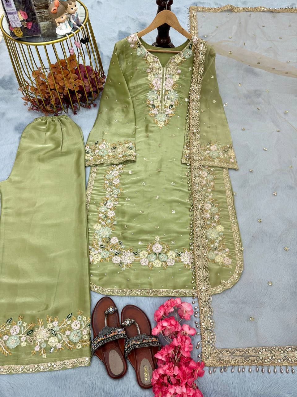 Party wear designer Jimmy Choo fabric suit set