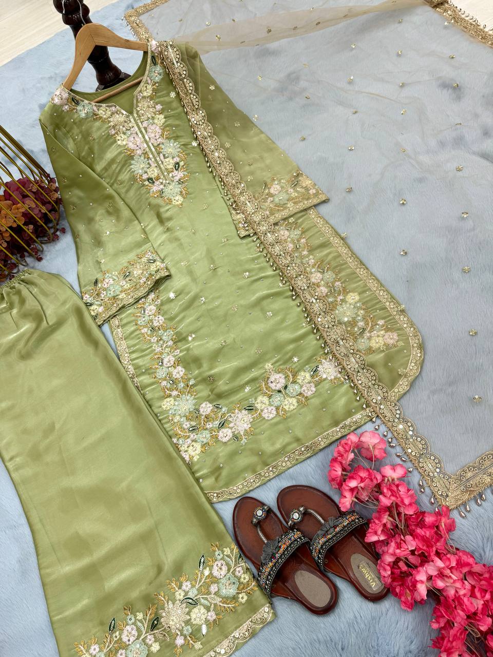 Party wear designer Jimmy Choo fabric suit set