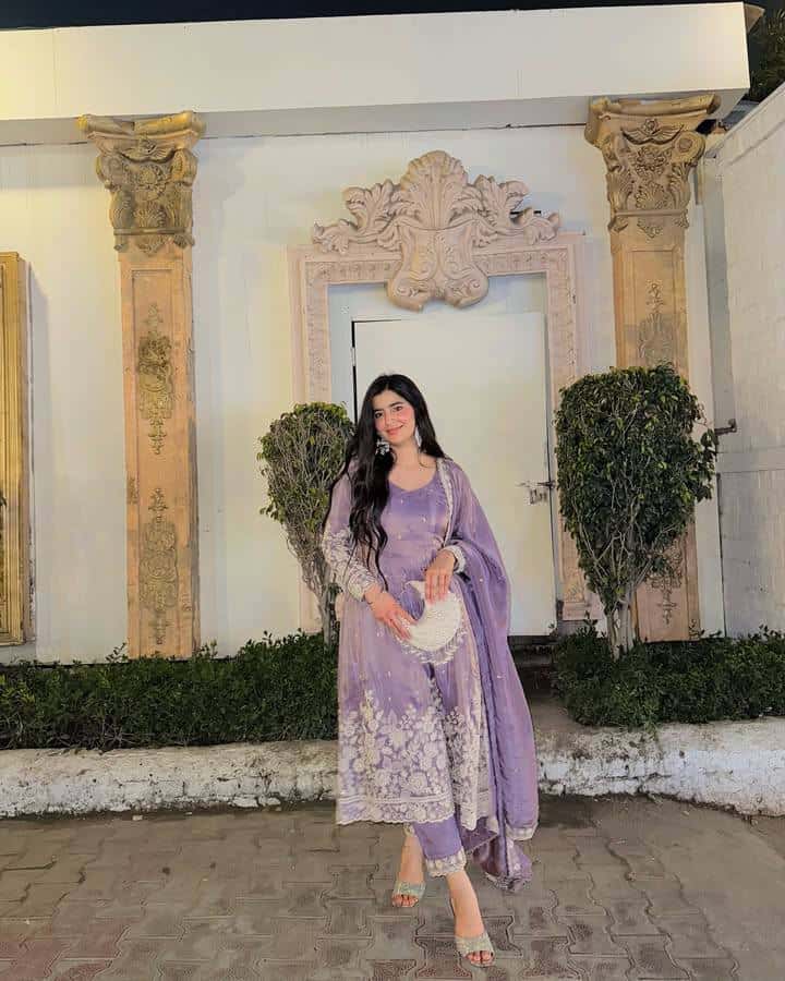 Designer jimi chu embroidery readymade salwar suit set